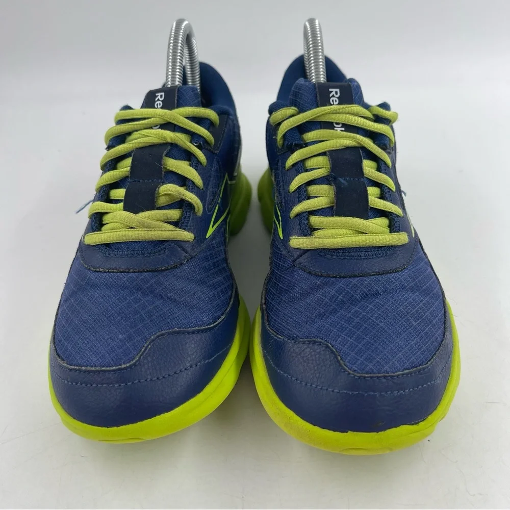 Reebok Kids Your Flex Blue Green Lace-Up Running Shoes - Size 6